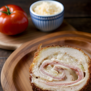 Gordon bleu de porc cu cartofi prajiti