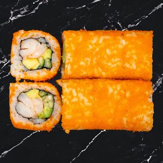 Каліфорнія з креветкою в ікрі