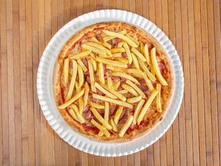 Pizza wurstel e patine