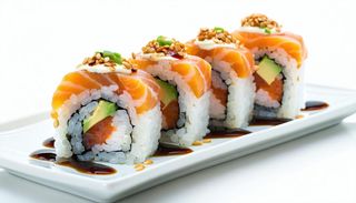 Uramaki salmone fritto