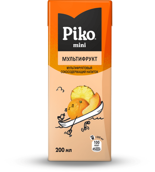 Сок PIKO мультифрукт 0,2 л