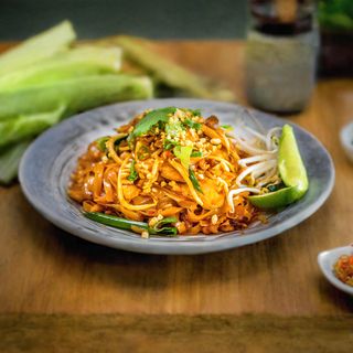 Makaron sojowy z wieprzowiną