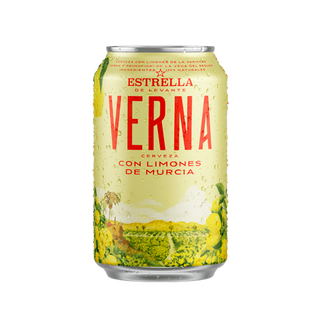 Verna cerveza con limón lata 33 cl