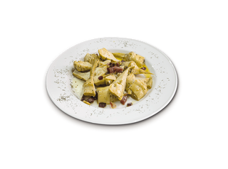 Salteado De Alcachofas Con Ibérico