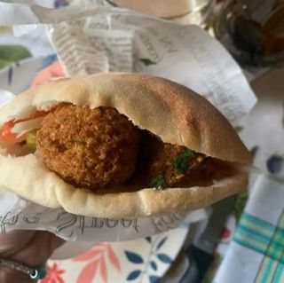 Panino falafel vegetariano