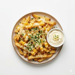 Fritas con queso y provenzal