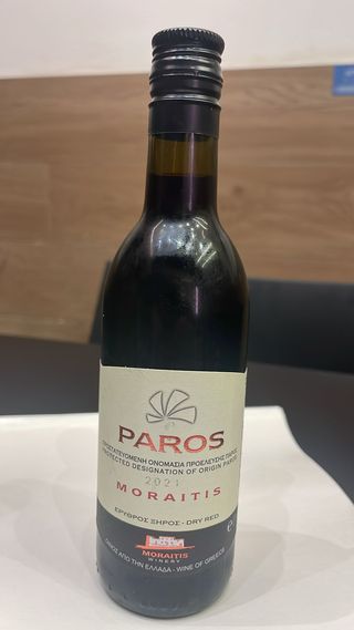 Vino rosso secco Paros 18.7 cl