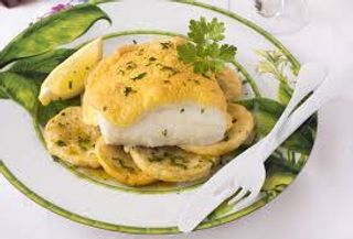 Merluza gratinada al ajo & perejil