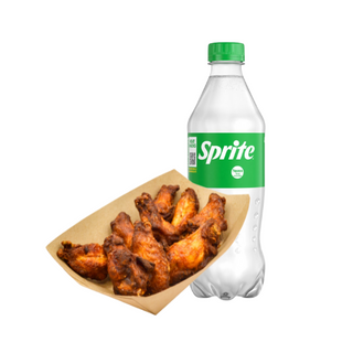 Combo Menù - Alette di Pollo e Sprite Bottiglia 45cl