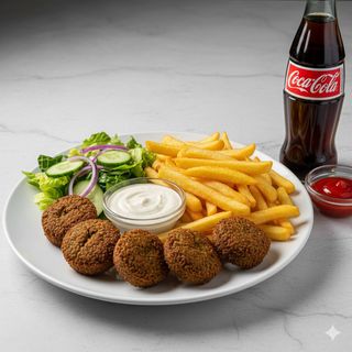 Menú De Plato Falafel