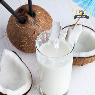 Zumo natural de coco