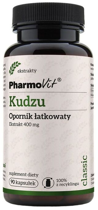 Kudzu Opornik łatkowaty ekstrakt 400 mg 90 kapsułek PharmoVit