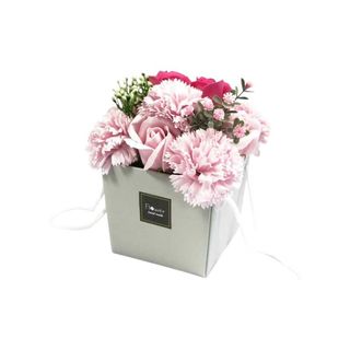 Caixa de alças flores de sabão - Rosa