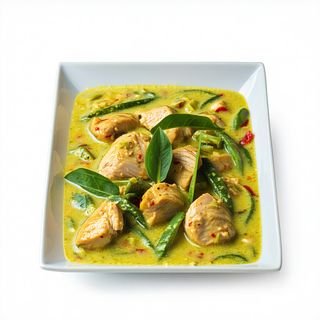 103. Pollo Con Leche De Coco Y Curry Verde