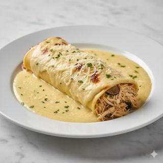 Canelón Gourmet XXL de Pollo de Corral, Foie y Trufa