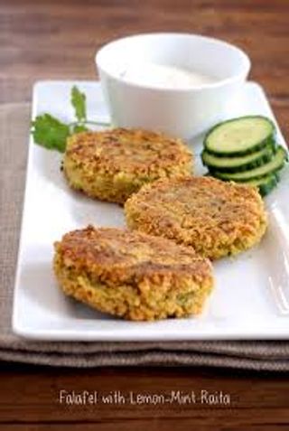 Raita falafel