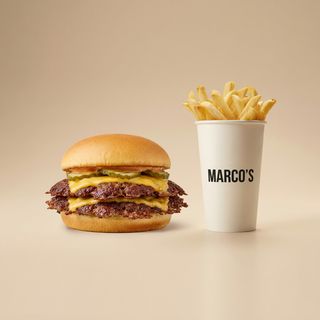 COMBO DOUBLE TRUFFLE SMASH BURGER