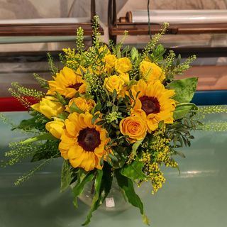 Luce: bouquet di fiori