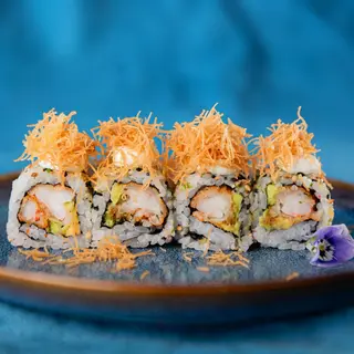 Uramaki tempura rolls
