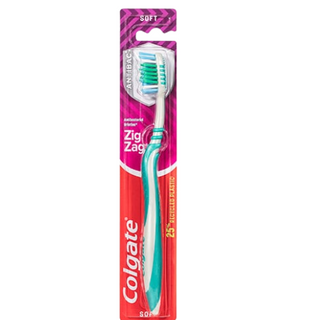 Escova de Dentes Colgate Zig Zag Média Verde