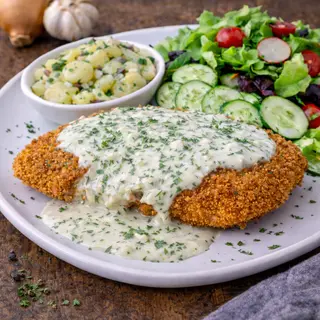 Kotlet z piersi kurczaka w sosie koperkowym 450 g