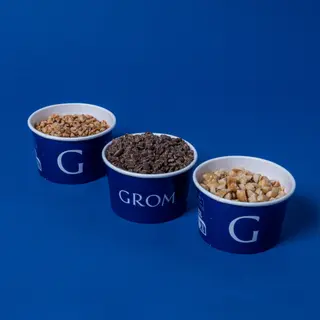 Tris di Granelle di Cioccolato, Nocciola Pralinata e Nocciola Tostata