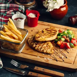 Bife de frango grelhado