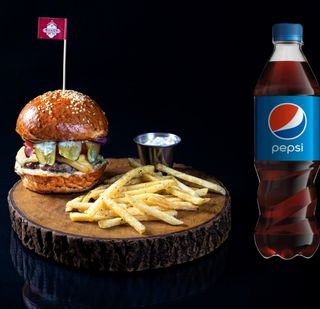 Комбо Клаб бургер з котлетою +  Pepsi