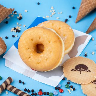 დონატი მოხარშული კრემით