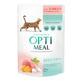  Пауч Opti Meal з індичкою у гарбузовому соусі 85 г