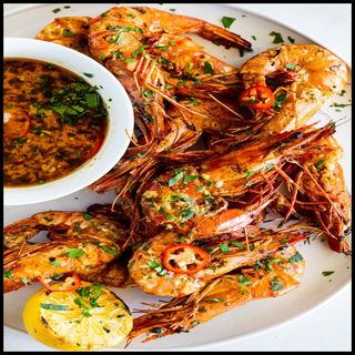 Grilled Spicy King Prawns