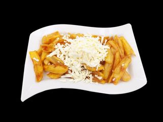 Cartofi cu sos BBQ si telemea