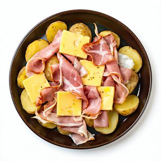 Papas + Jamón + Queso
