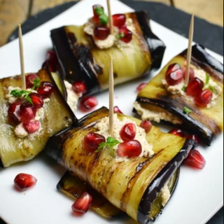 Rollsy z bakłażana