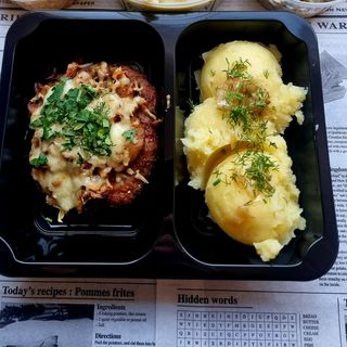 Kotlet Mielony a’la Pizza z Serem i Pieczarkami