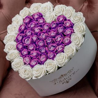 White & Purple Heart