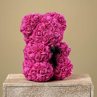 Flower Teddy Rosa 20Cm