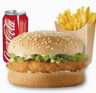 Menú Hamburguesa Pollo + Patata + Bebida