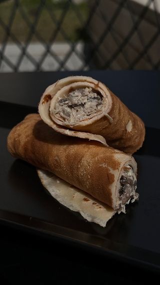 Палачинки с пиле и гъби