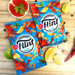 Sucharki “Flint” o smaku kraba 70g