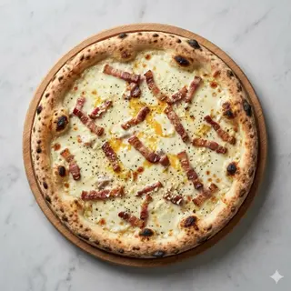 Pizza carbonara