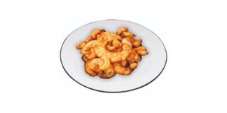 Gamberi con anacardi