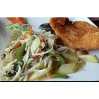 M7. Pescado Empanado Con Verduras