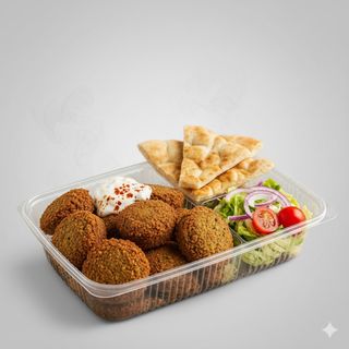 Vaschetta falafel e pane
