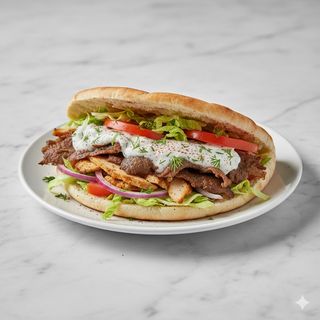 Kebab Pan De Pita Mixto