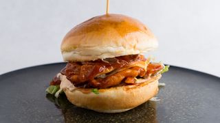 Double BBQ Kuku Riku Burger