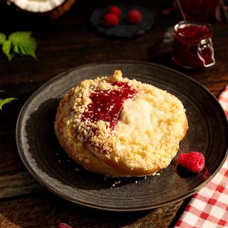 Drożdżówka kultowa kokos-malina