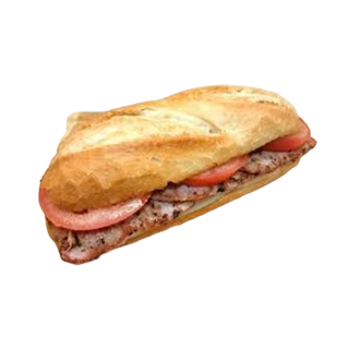 Bocadillo De Lomo Con Queso Y Tomate