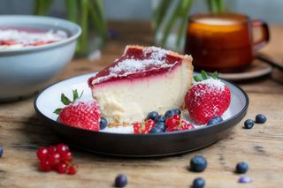 Tarta De Queso Con Arándanos