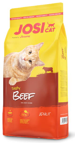 Josera JosiCat Tasty Beef - сухий корм для котів зі смаком яловичини.